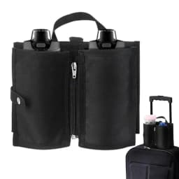 Luggage Travel Cup Holder Suitcase Cup Holder Free Hand Travel Luggage Drink Holder DurableOxfordCloth Fits All Suitcase Handles