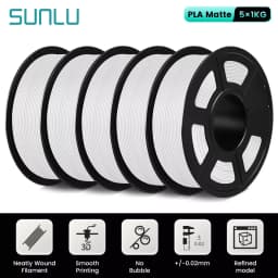 SUNLU PLA/PLA+/PETG/SILK/PLA Matte/ PLA Meta Filament 5KG 1KG/ Roll 1.75mm +/-0.02MM 3D Printer Filament Neatly Wound Filament