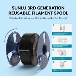 SUNLU PLA/PLA+/PETG/SILK/PLA Matte/ PLA Meta Filament 5KG 1KG/ Roll 1.75mm +/-0.02MM 3D Printer Filament Neatly Wound Filament