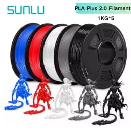 SUNLU PLA/PLA+/PETG/SILK/PLA Matte/ PLA Meta Filament 5KG 1KG/ Roll 1.75mm +/-0.02MM 3D Printer Filament Neatly Wound Filament