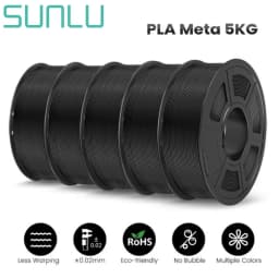 SUNLU PLA/PLA+/PETG/SILK/PLA Matte/ PLA Meta Filament 5KG 1KG/ Roll 1.75mm +/-0.02MM 3D Printer Filament Neatly Wound Filament