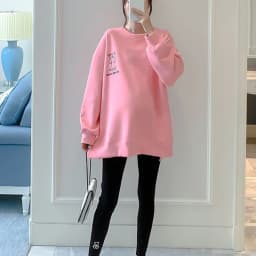 Maternity Autumn Fake Two Tops And Sweaters For Pregnant Women Cartoon Pattern Hoodies For Nursing Mothers Breastfeeding Poleron