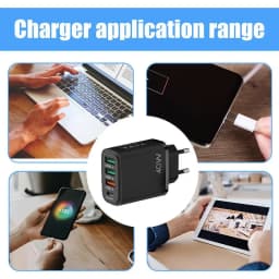 USB Charger Block 40W Fast Charging Station 4 Ports Portable Fast Charger Block 4 Ports USB Wall Charger Adapter For Smartphone