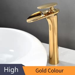 Basin Faucets Modern White Bathroom Faucet Waterfall Faucets Single Hole Cold and Hot Water Tap Basin Faucet Mixer Taps 855924