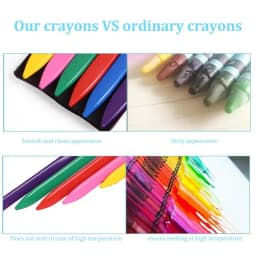 Triangular Crayon Organic Pencil Safe Non-toxic Easy To Hold Triangular Correction Coloring Pencil For Students Children Art