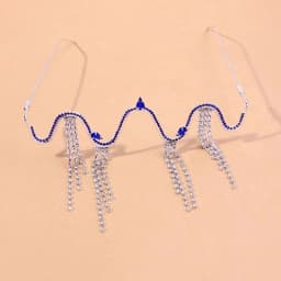 Stonefans Multi-layer Decoration Jewelry for Women Rhinestone Retro Crystal Metal Eyeglasses Fashion Glasses Frame Party 2023