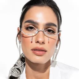 Stonefans Multi-layer Decoration Jewelry for Women Rhinestone Retro Crystal Metal Eyeglasses Fashion Glasses Frame Party 2023