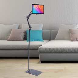 1.35M Height Tablet Stand Tripod Floor Holder Adjustable Tablet Mobile Phone Mount Lazy Frame Enlarged Square Base
