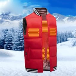 5 Areas Self heating vest USB thermal vest women Heating down jacket Men's vest 3 seconds Heating heater vest Body Warmer Coat