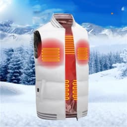5 Areas Self heating vest USB thermal vest women Heating down jacket Men's vest 3 seconds Heating heater vest Body Warmer Coat