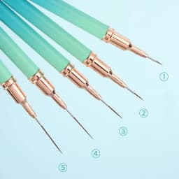 Nail Art Liner Brushes 5 Pcs Striping Nail Art Brushes Fine Liner Brush 5/8/13/20/25mm Detail Drawing Brush Painting Art Design