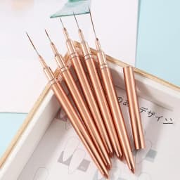 Nail Art Liner Brushes 5 Pcs Striping Nail Art Brushes Fine Liner Brush 5/8/13/20/25mm Detail Drawing Brush Painting Art Design