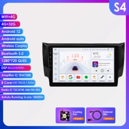 Hizpo Car Auto Radio GPS For Nissan Sylphy B17 Sentra 2013 2014 2015 2016 2017 2018 Head Unit Android Navigation Player Stereo
