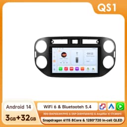 Hizpo AI Voice Android Auto Radio for VW Volkswagen Tiguan 1 NF 2006 2008-2016 4G Car Multimedia GPS 2din Wireless CarPlay 6115