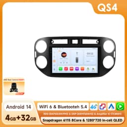 Hizpo AI Voice Android Auto Radio for VW Volkswagen Tiguan 1 NF 2006 2008-2016 4G Car Multimedia GPS 2din Wireless CarPlay 6115