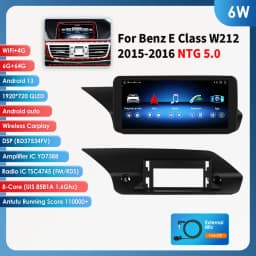 10.25"Android 13 Autoradio 2din Carplay For Mercedes Benz W212 E-Class E200 E230 E260 E300 S212 NTG 4.0 4.5 5.0 Multimedia Audio