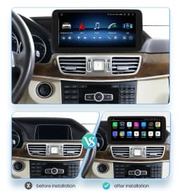 10.25"Android 13 Autoradio 2din Carplay For Mercedes Benz W212 E-Class E200 E230 E260 E300 S212 NTG 4.0 4.5 5.0 Multimedia Audio