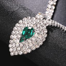 StoneFans Green Forehead Chain for Women Headband Hair Jewelry Accessories Crystal Wedding Headwear Tiara Headpiece Fashion Gift