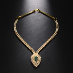 StoneFans Green Forehead Chain for Women Headband Hair Jewelry Accessories Crystal Wedding Headwear Tiara Headpiece Fashion Gift