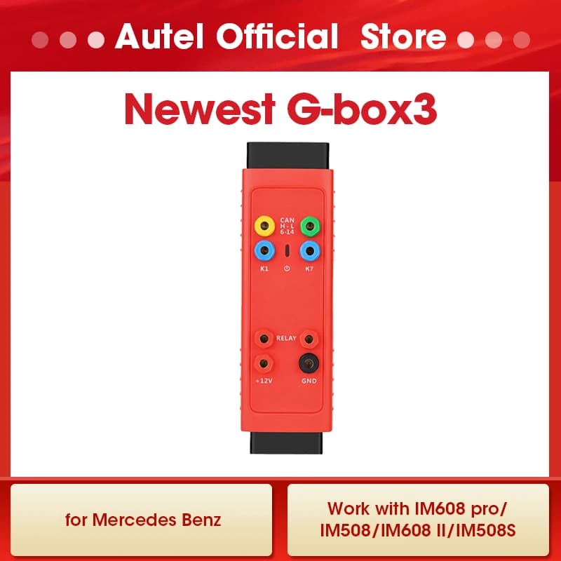 AUTEL G-BOX3 Key Programmer for Mercedes Benz All Keys Lost Car Diagnostic Tools Work with MaxiIM IM608 IM608PRO IM508 IM508PRO