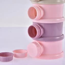 Cartoon Style Fruits Portable Baby Food Storage Box Multiple Openings Cereal Cartoon Infant Milk Powder Toddle Snack Container