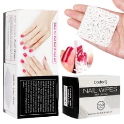 360/180Pcs Lint Free Nail Wipes Cotton Pads For Nails Nail Supplies Absorbable Cleaning Wipes For Soaking Off Eyelash Extension