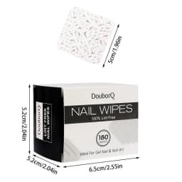 360/180Pcs Lint Free Nail Wipes Cotton Pads For Nails Nail Supplies Absorbable Cleaning Wipes For Soaking Off Eyelash Extension