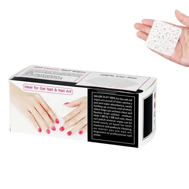 360/180Pcs Lint Free Nail Wipes Cotton Pads For Nails Nail Supplies Absorbable Cleaning Wipes For Soaking Off Eyelash Extension