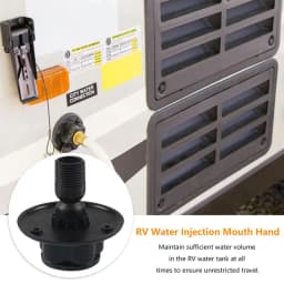 RV Water Hose Connector RV Water Fill Inlet with Lockable Cover for Trailer and Camper Accessories Water Inlet Replacement