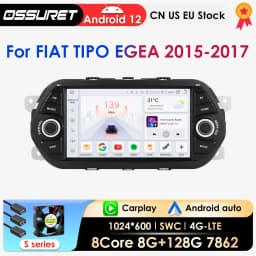 2din Carplay Android Car Radio For FIAT TIPO EGEA 2015-2017 Multimedia Video Player Navigation stereo GPS Octa Core 7862