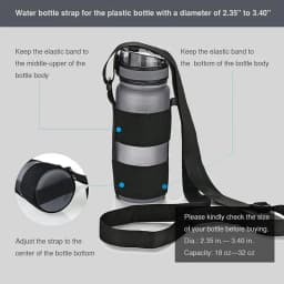 Water Bottle Carrier Holder Universal Hands Free Sling Strap For Bottles Outdoor Activities Supplies For Mountaineering Hiking