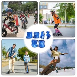 Kids Protective Gear Set Knee Elbow And Wrist Pads Set Knee Elbow And Wrist Pads Kit For Roller Skates Cycling Skateboard Inline