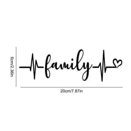 Car Windows Family Stickers Waterproof Stickers Family Car Window Die Cut Decal Exquisite Family Bumper Decal Auto Decor Car Bod