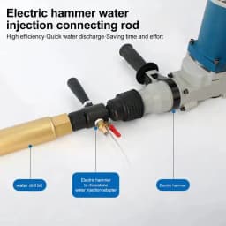 Electric Drill Turn Water Drill Tool Electric Drill Twist Water Drill Tool Electric Hammer Adapter for Home Repair Decoration