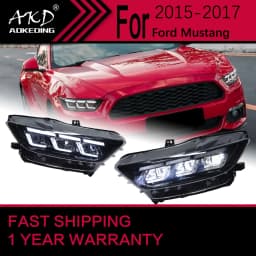 Car Lights for Ford Mustang LED Headlight 2015-2017 Mustang Head Lamp Drl Projector Lens Automotive Accessories