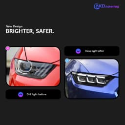 Car Lights for Ford Mustang LED Headlight 2015-2017 Mustang Head Lamp Drl Projector Lens Automotive Accessories