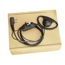 5pcs D Shape Earpiece with PTT Mic Headset For IC-F3011 F4011 F3001 F4001 F1000 F2000 F321 F4210 F3230 Two Way Radio--VBLL