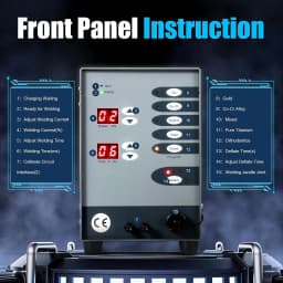 PHYHPP CNC Automatic Spot Welder Automatic Numerical Control Touch Pulse Argon Welder Dental Jewelry Machine Spot Welding Machin
