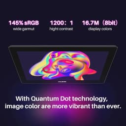 Huion Kamvas Pro 16 4K Series Graphics Tablet 15.6 Inch Screen Monitor UHD Resolution Professional Artists Display 88%/105% NTSC