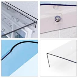 Window Canopy Transparent Canopy Awning Cover for Outdoor Balcony Entryway Protection Heavy Duty Exterior for Front for Entry