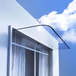 Window Canopy Transparent Canopy Awning Cover for Outdoor Balcony Entryway Protection Heavy Duty Exterior for Front for Entry