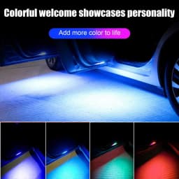 Car Door Welcome Courtesy Light Wiring-Free Auto-Sensing Car Door Welcome Courtesy Lights Car Door Led Warning Light for Car