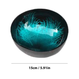 Natural Coco Shell Bowl Polished Cereal Bowl Uniquely Colored Drink Bowl Reusable Candy Bowl Acai Bowls Salad Container