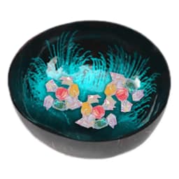 Natural Coco Shell Bowl Polished Cereal Bowl Uniquely Colored Drink Bowl Reusable Candy Bowl Acai Bowls Salad Container