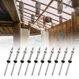 6/10Sets of SUS304 Stainless Steel Solar Hanging Bracket Bolt Set for Solar Panel Mount Kit for Any Wooden Beams