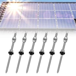 6/10Sets of SUS304 Stainless Steel Solar Hanging Bracket Bolt Set for Solar Panel Mount Kit for Any Wooden Beams