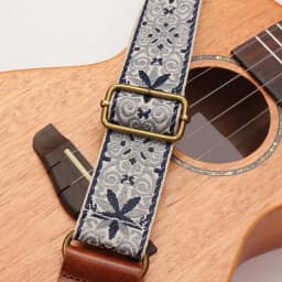 Floral Embroidered Ukulele Strap Vintage Style Ukulele Shoulder Strap Exquisite All Purpose Guitar Strap Christmas Gift For