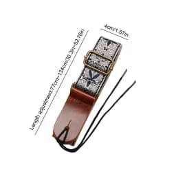 Floral Embroidered Ukulele Strap Vintage Style Ukulele Shoulder Strap Exquisite All Purpose Guitar Strap Christmas Gift For