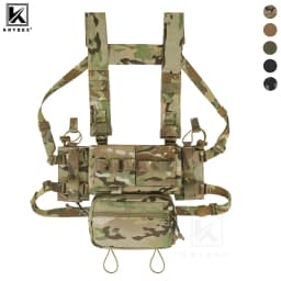 KRYDEX Tactical MK3 MK4 Chest Rig Hunting Lightweight Modular Vest with Micro Chassis SACK Pouch 5.56 7.62 M4 AK Magazine Pouch