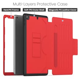 Case for iPad 10.2 10.9 10th Pro 9.7 Air 2 Pro 11 Air 4/5 10.9 2022 - Protective, Ultra Thin, Magnetic Stand, Sleep/Wake Cover